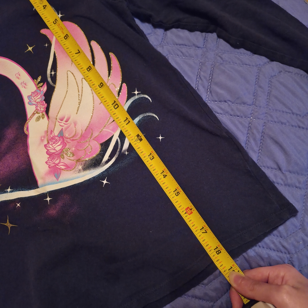 Place Black and Pink Swan Long Sleeve Tee - Picture 4 of 6